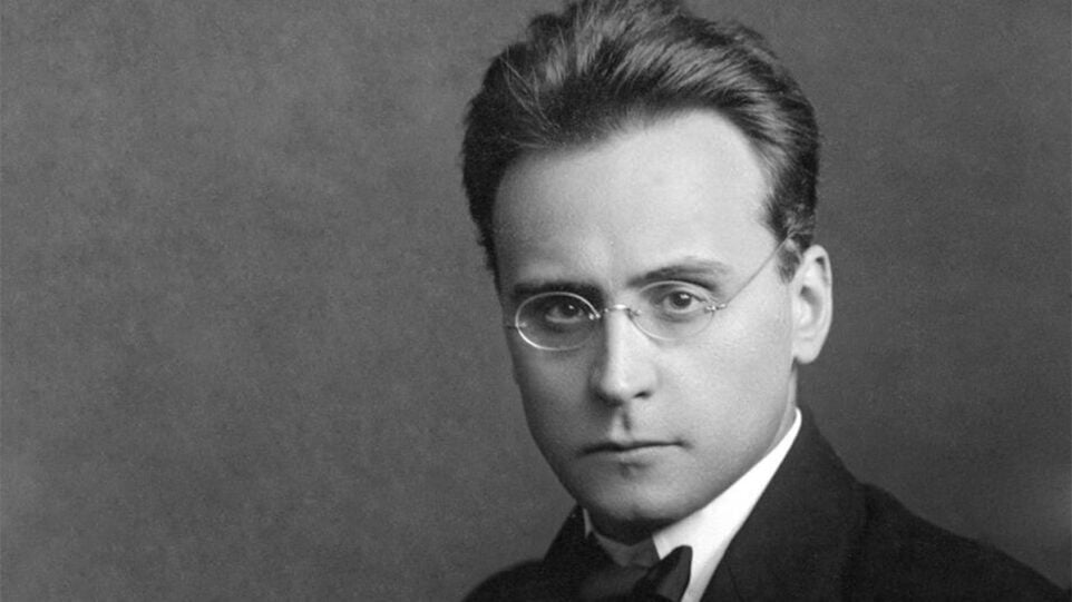 Anton Webern black and white portrait