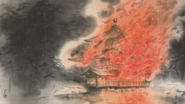 Kawabata_Ryūshi_-_Kinkakuji-Temple_on_Fire-169