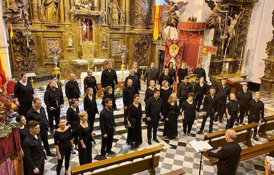 St Charles Singers performing live in a church
