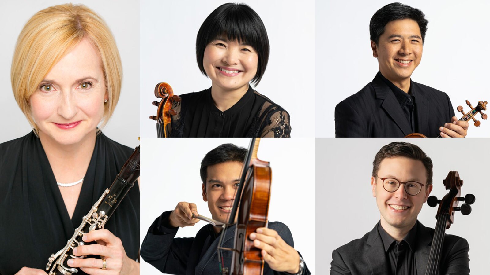 Susan Warner, clarinet Cornelius Chiu and Kozue Funakoshi, violin YouMing Chen, viola Dan Katz, cello