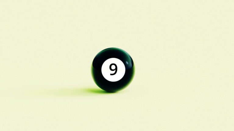 Black billiards ball with number 9 (instead of 8)