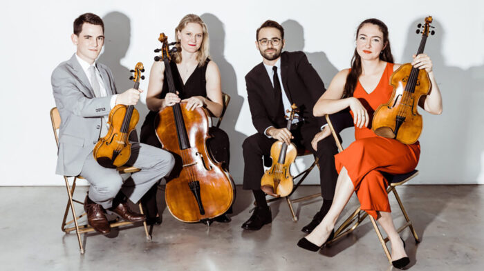Callisto Quartet (Cameron Daly and Gregory Lewis, violin Eva Kennedy, viola Hannah Moses, cello)