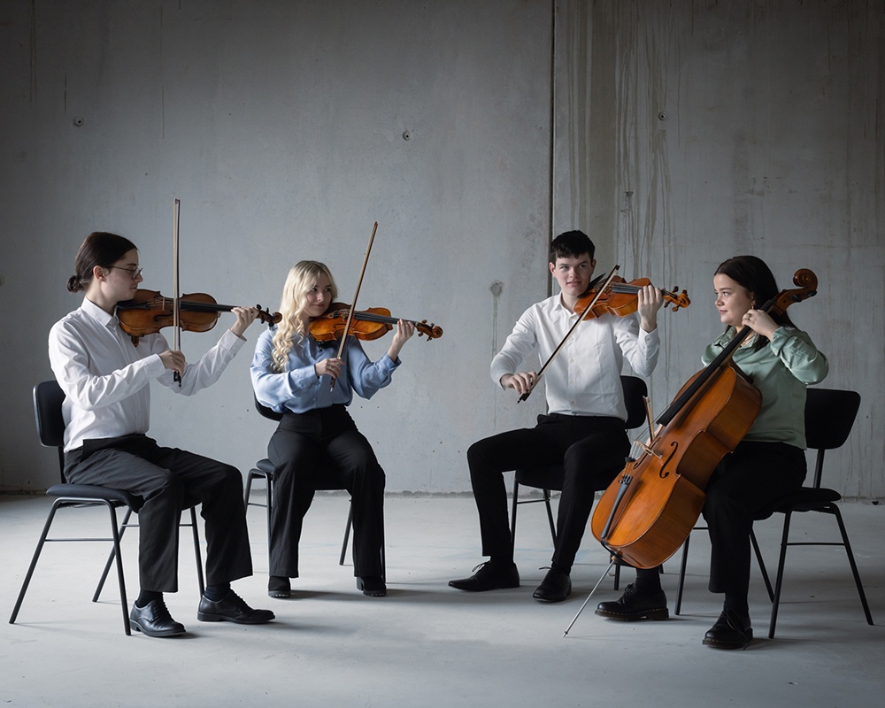 Sonic Quartet (violinists Maxim Novojilov and Julia Antolec, violist Shane Quinn, and cellist Doireann Ní Aodáin)
