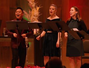 Members of Chicago a cappella performing