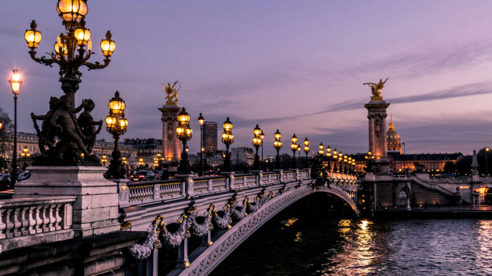 A Bridge of the river Seine in Paris