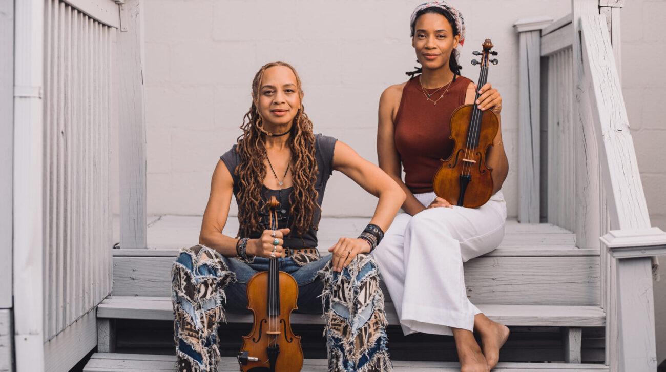Violinist Anne Harris and violinmaker Amanda Ewing