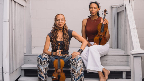 Violinist Anne Harris and violinmaker Amanda Ewing