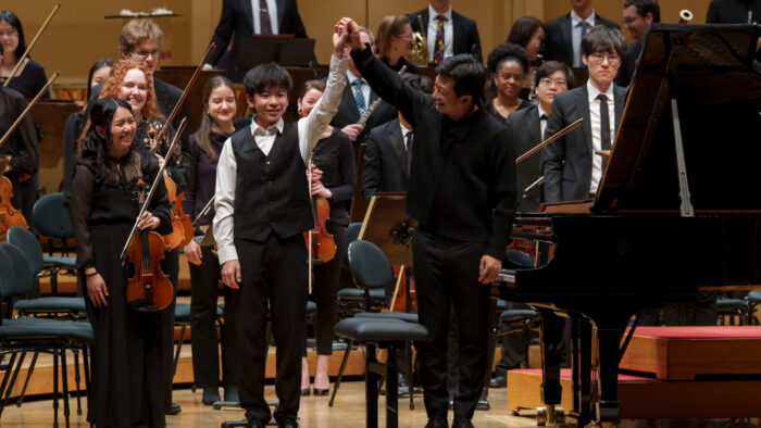 Pianist Jeremy Liu with the Civic Orchestra of Chicago at Symphony Center