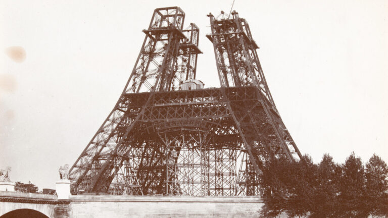 Eiffel Tower under construction, 1889