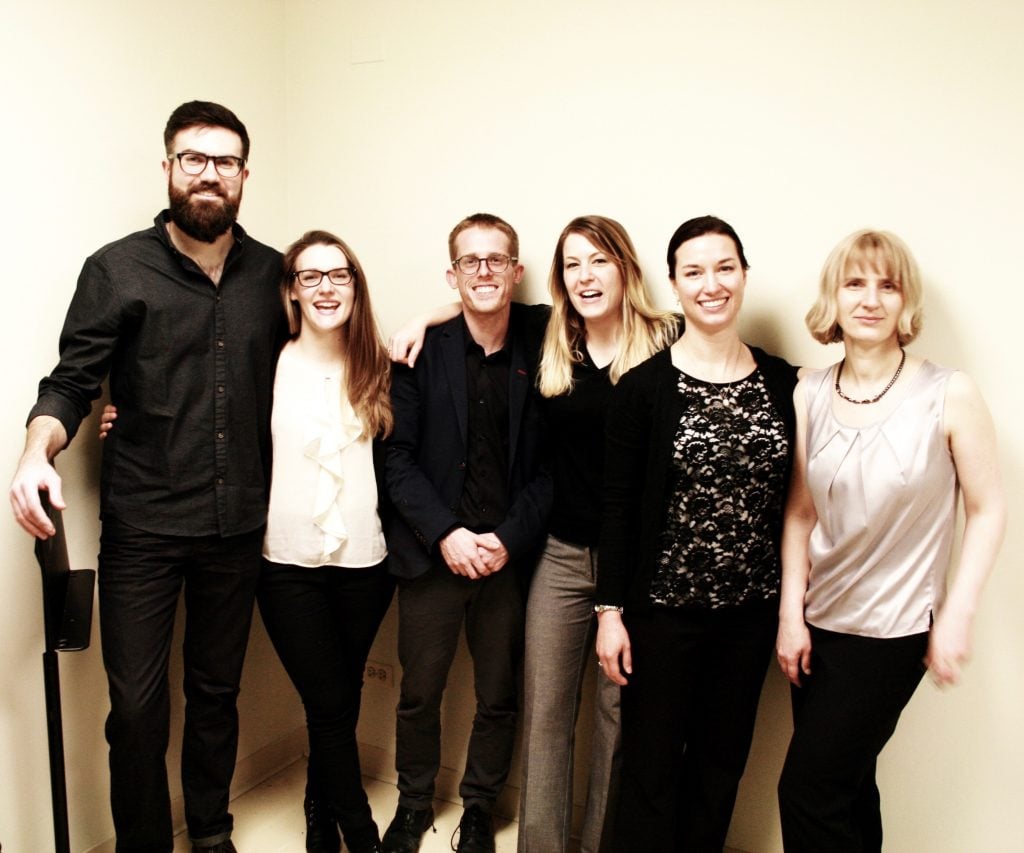 Members of the ensemble Lakeshore Rush