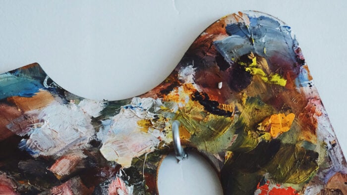 A nice color pallet that's been turned into art itself