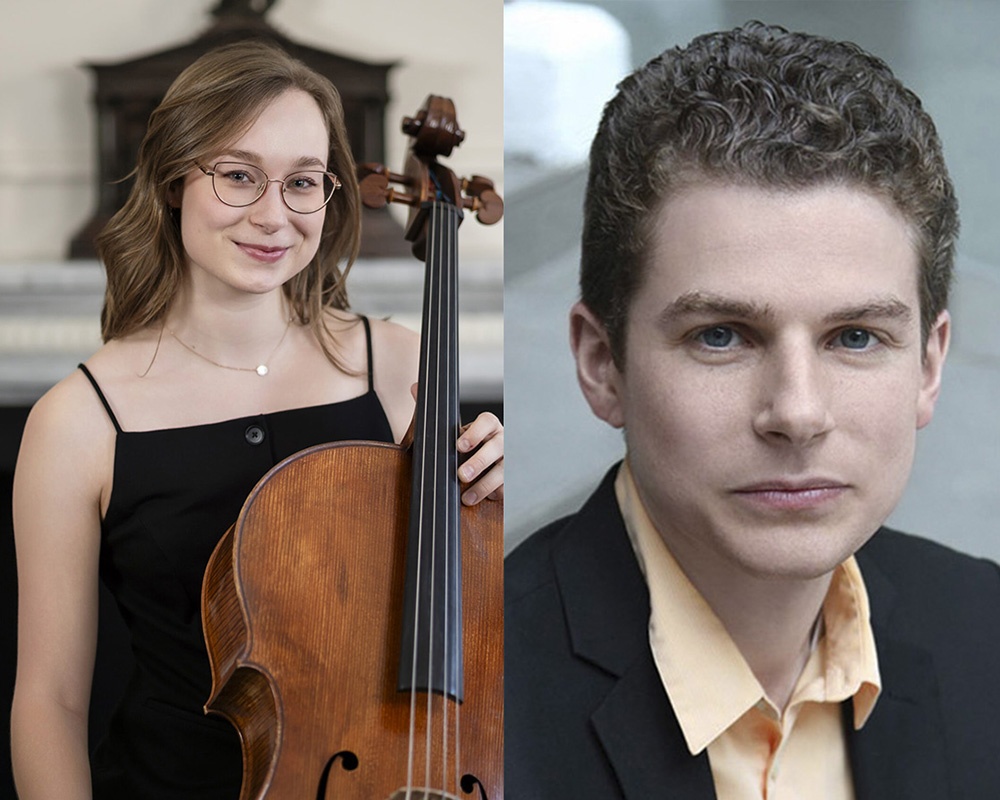 Cellist Joan Herget and pianist Joseph Liccardo (photo by Evoto)
