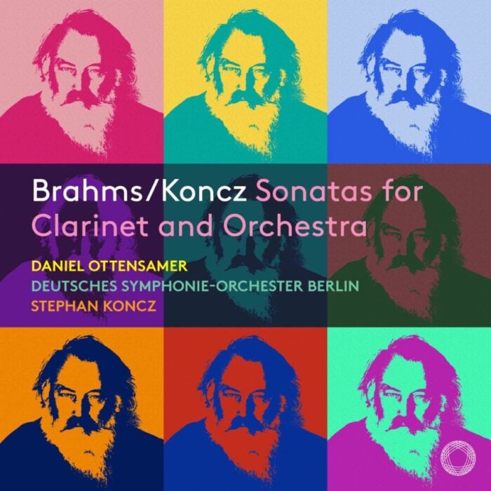 pop art poster effect collage of Johannes Brahms pictures