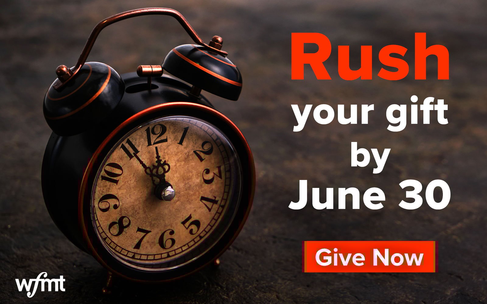 Donate to WFMT for our fiscal year end!