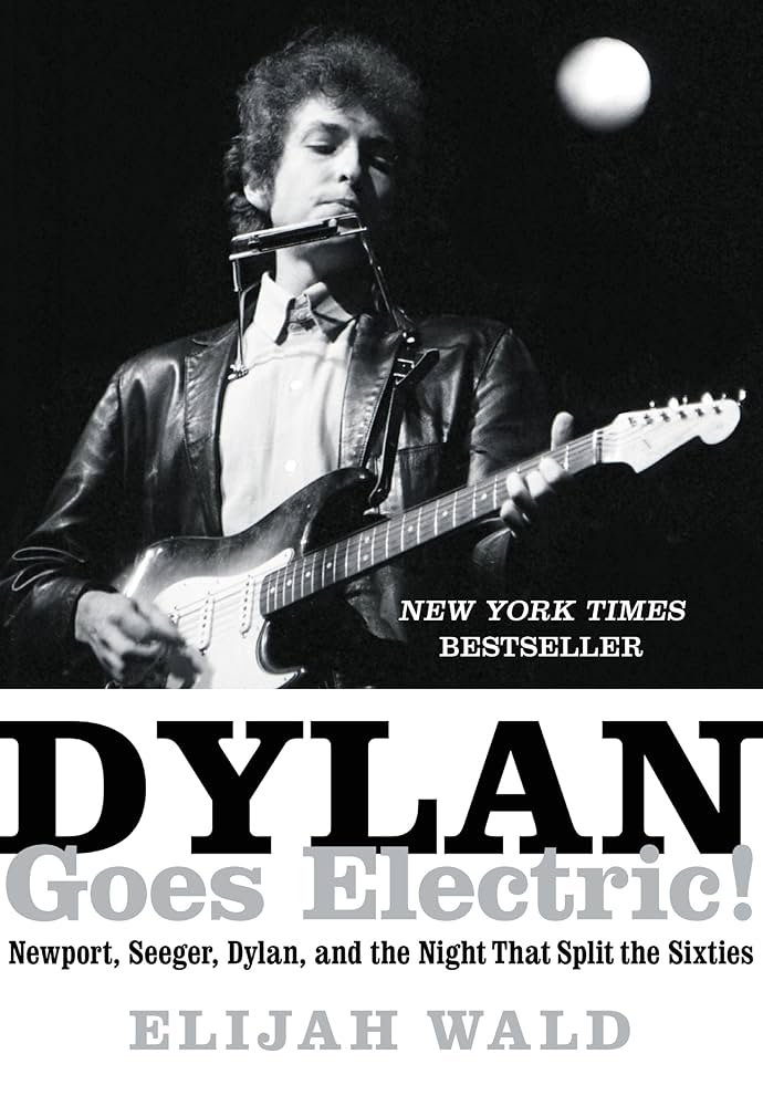 Bob Dylan playing electric guitar