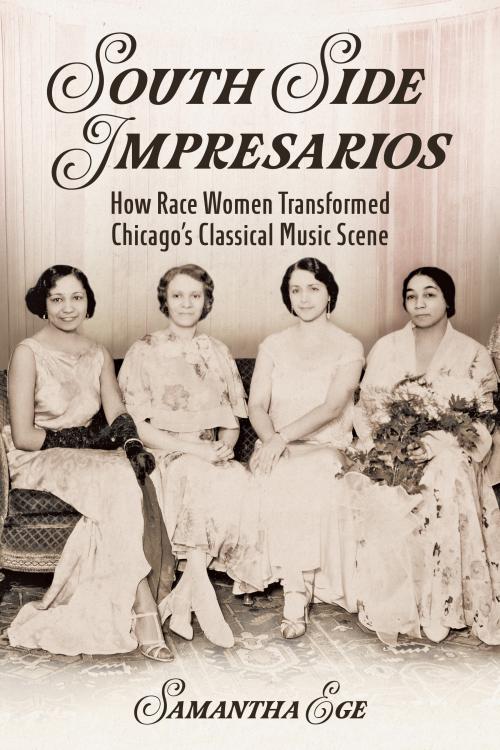 archival photo of four women sitting together