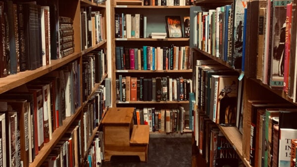 Top Shelf, Part I A nice little bookstore with a step stool