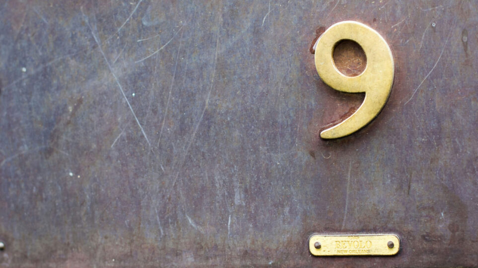 A golden number 9