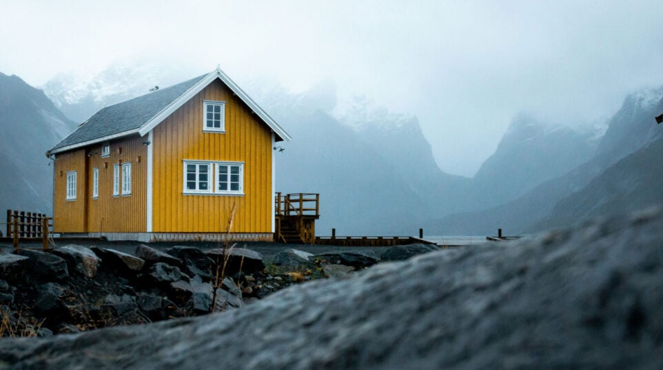 Yellow House in the Mountains