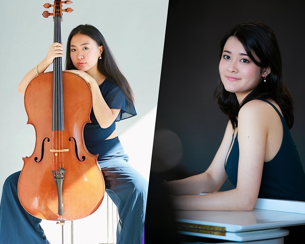 Cellist Julia-Hyunji Lee and pianist Umi Garrett