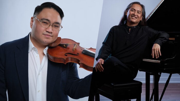 Violinist Diomedes Saraza Jr. and pianist Victor Asuncion