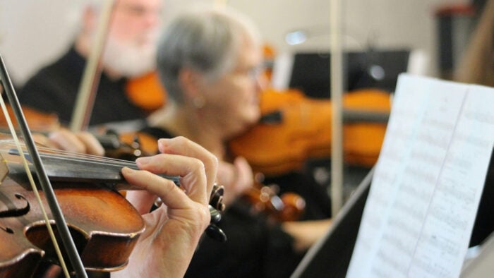 String Quartet playing music