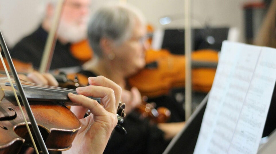 String Quartet playing music
