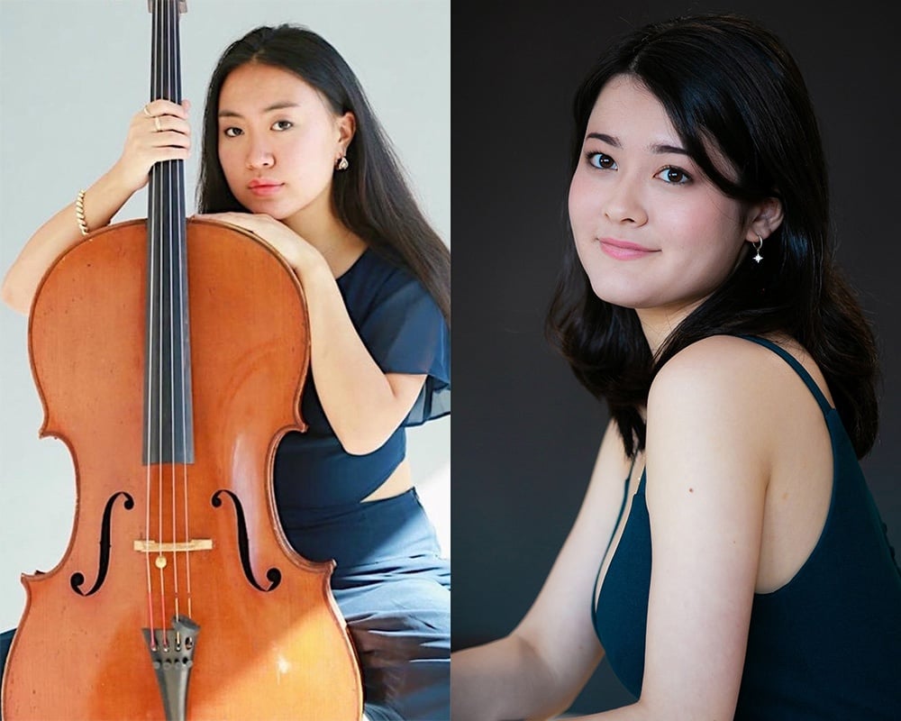 Cellist Julia-Hyunji Lee and pianist Umi Garrett