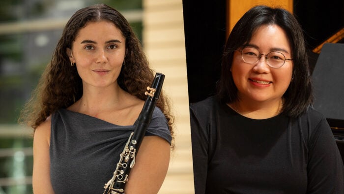 Clarinetist Sofia Waxman and pianist Ya-Ju Chuang
