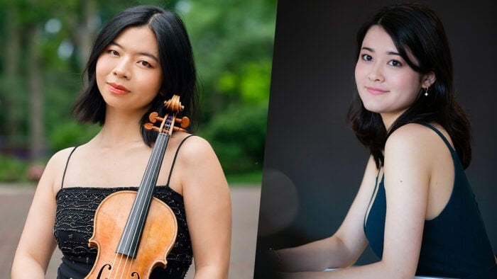 Violinist Karisa Chiu and pianist Umi Garrett
