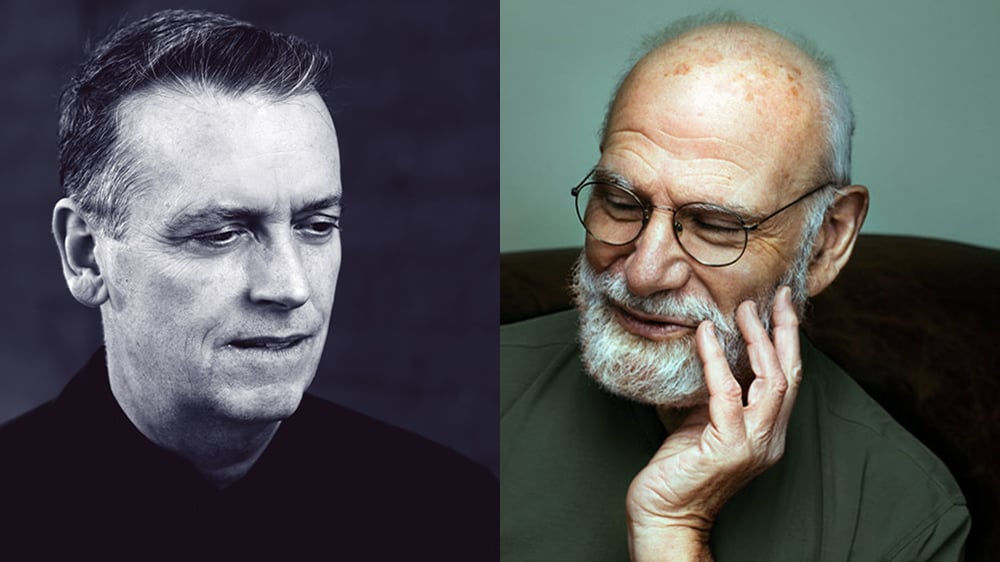 composite image of Carl Vine and Oliver Sacks