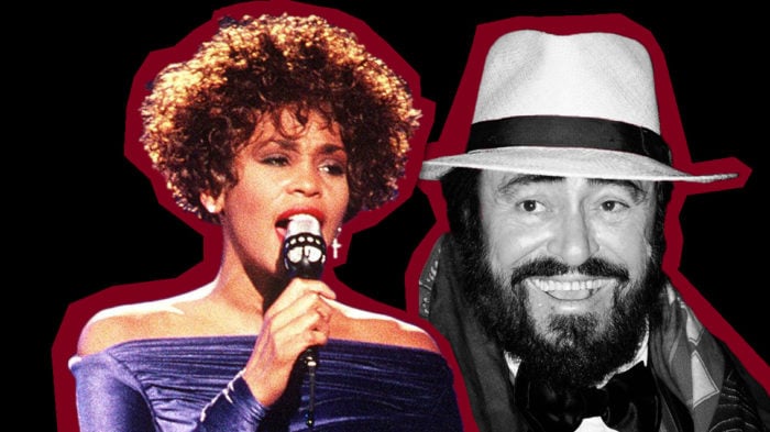 whitney houston luciano pavarotti