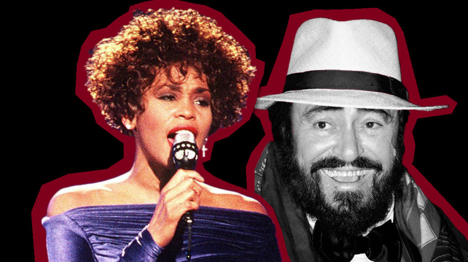 whitney houston luciano pavarotti