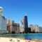 Chicago skyline in summertime